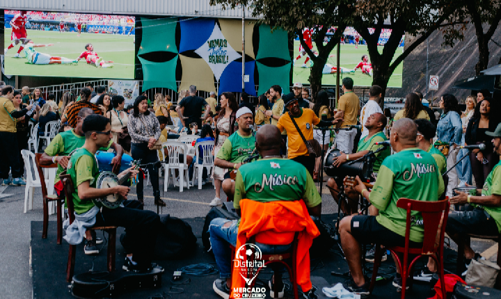 Distrital na Copa une samba do Trem dos Onze, acervo do Museu do Mineirão e transmissão em 4K para duelo contra o Haiti