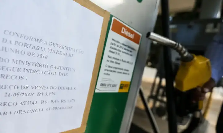 Óleo diesel cai pela 4ª vez em cinco semanas e acumula recuo de 4,5%