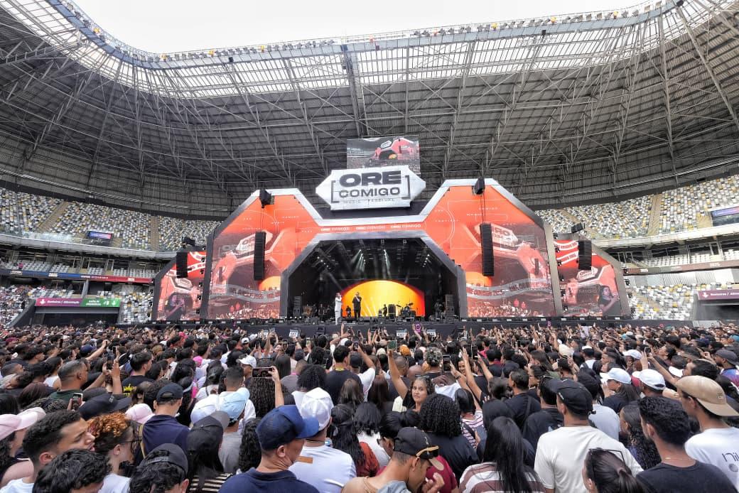 Arena MRV se prepara para receber a 4ª edição do Ore Comigo Music Festival Festival com palco 360º inédito