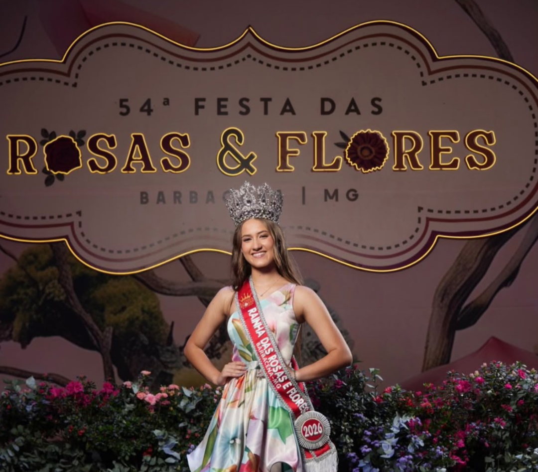 Yasmin Caetano é eleita Rainha das Rosas e Flores de Barbacena 2026