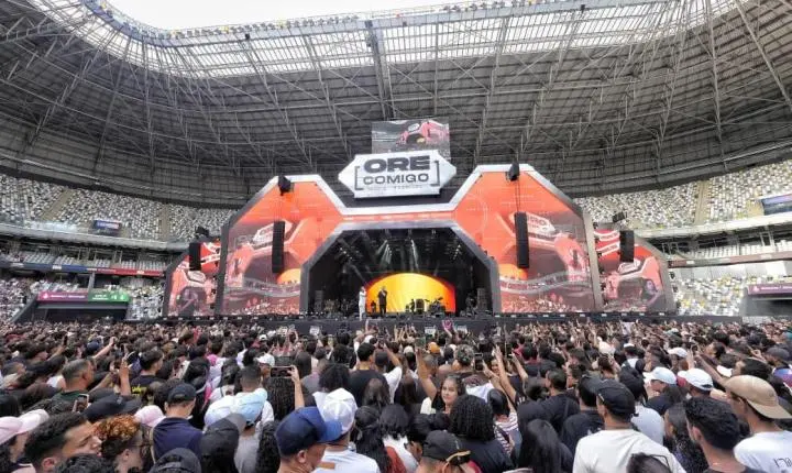 Arena MRV se prepara para receber a 4ª edição do Ore Comigo Music Festival Festival com palco 360º inédito